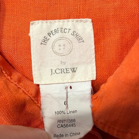 J.Crew The Perfect Shirt – Size 6 - Picture 3 of 3